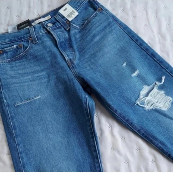 Levi's Wedgie Icon High Rise Athens Asleep Jeans  sz 27 - Picture 6 of 13